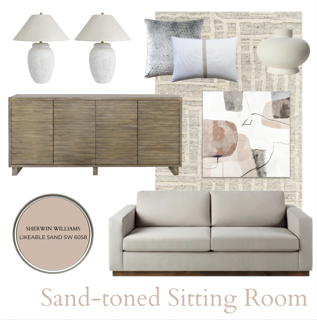 Sand Toned Moodboard